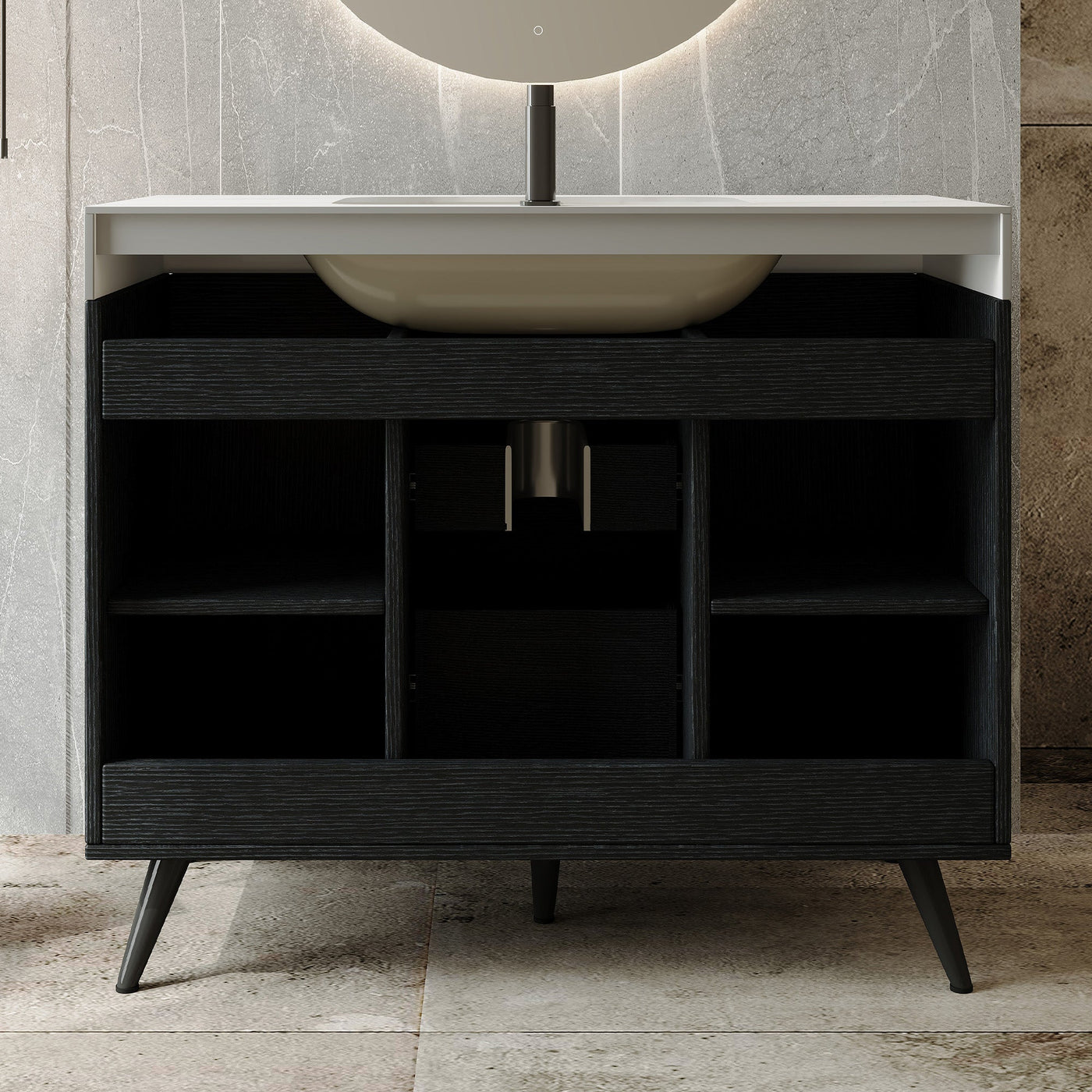 36" Modern Freestanding Bathroom Vanity by HouseOfZazla