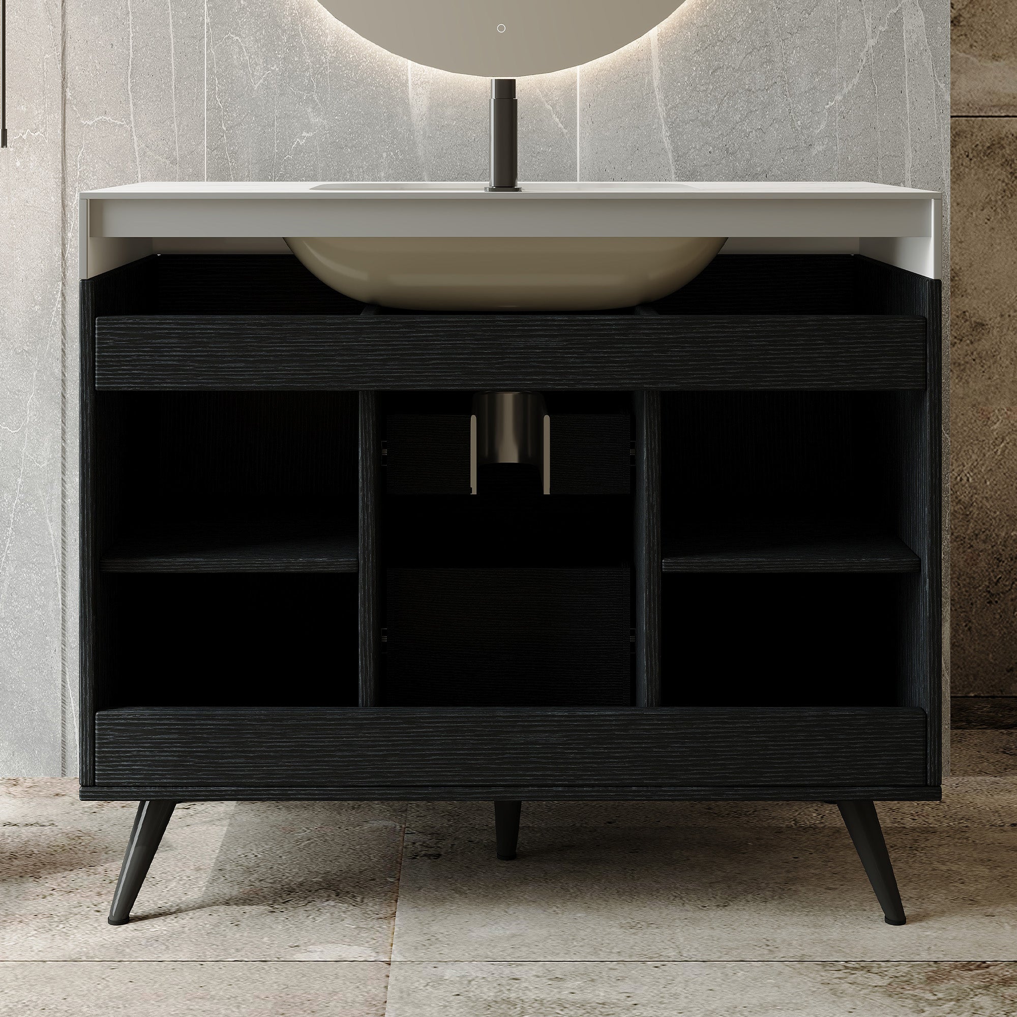 36" Modern Freestanding Bathroom Vanity by HouseOfZazla