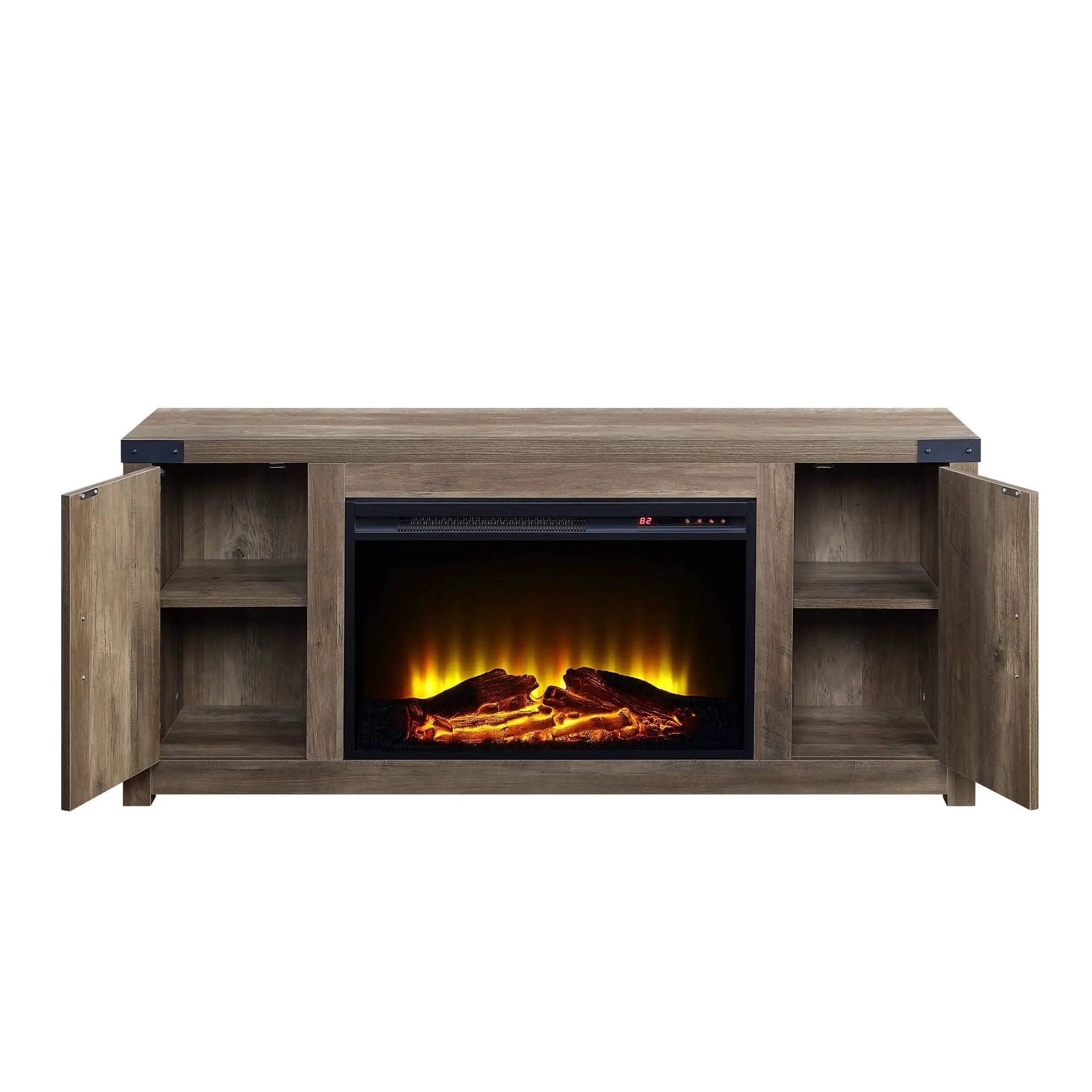 Tobias - Fireplace - Oak / Rustic by HouseOfZazla