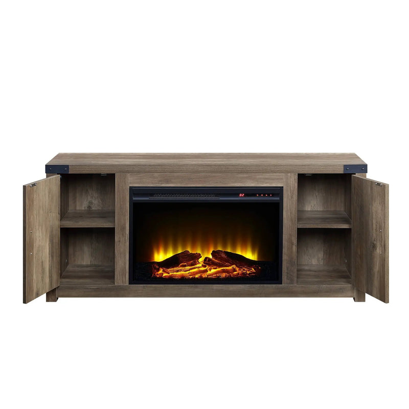 Tobias - Fireplace - Oak / Rustic by HouseOfZazla