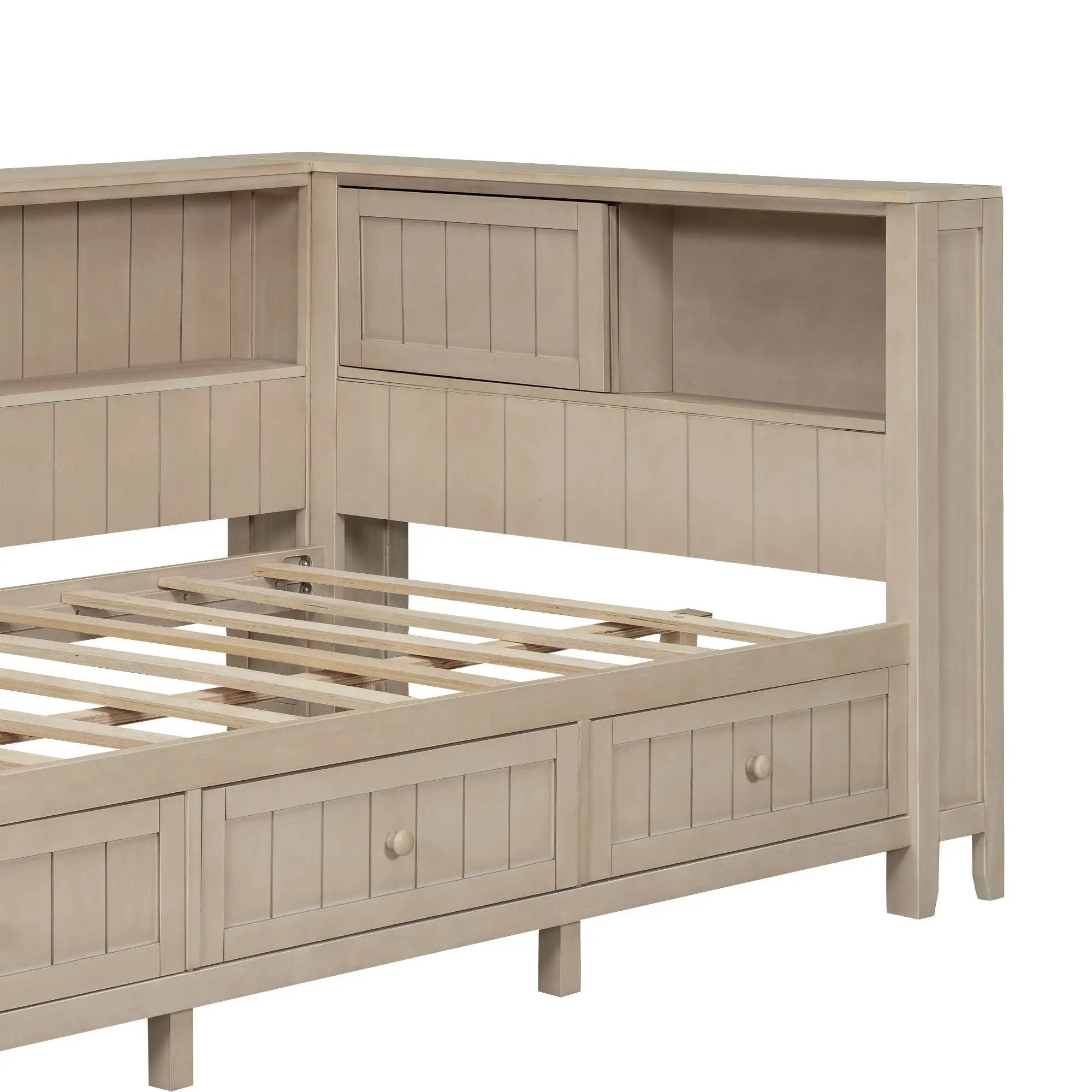 Daybed With Storage Shelves And 3 Drawers by HouseOfZazla