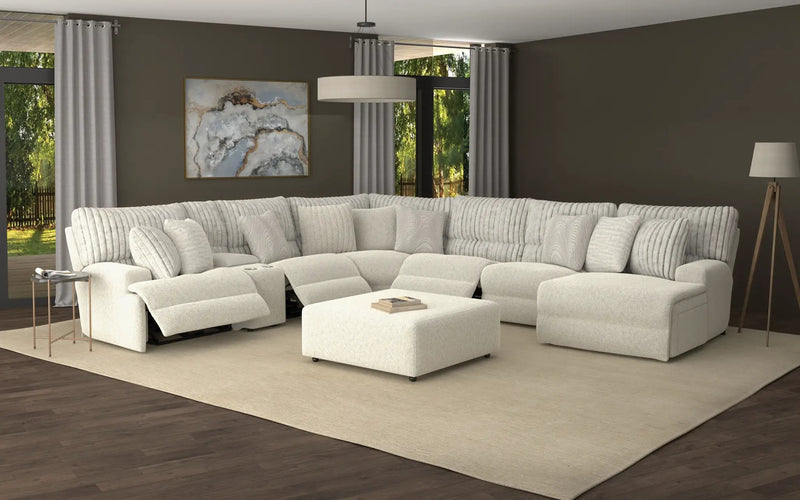 Carmen - Castered Cocktail Ottoman - Bone by Unique Piece Furniture