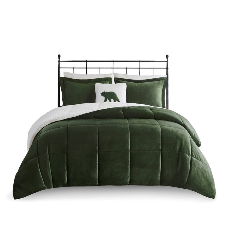 King Plush to Sherpa Down Alternative Comforter Set by HouseOfZazla