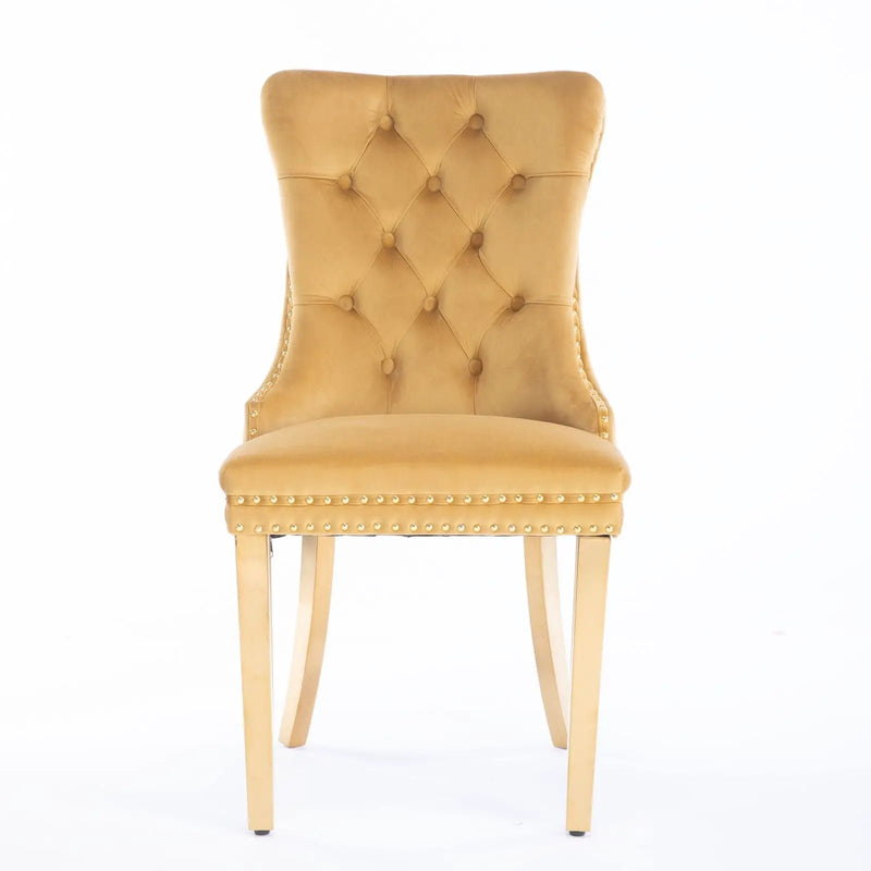 Nikki - Modern, High-End Tufted Dining Chair (Set of 2) by HouseOfZazla