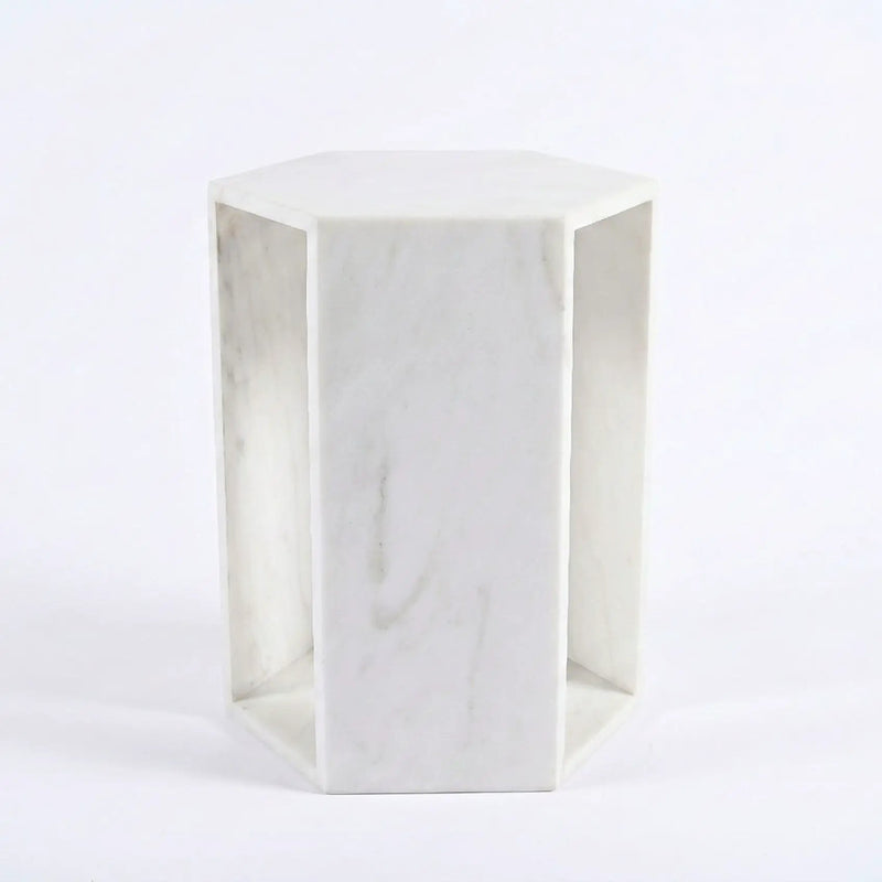 Modern Minimalist Hexagon Side Table by Unique Piece Furniture