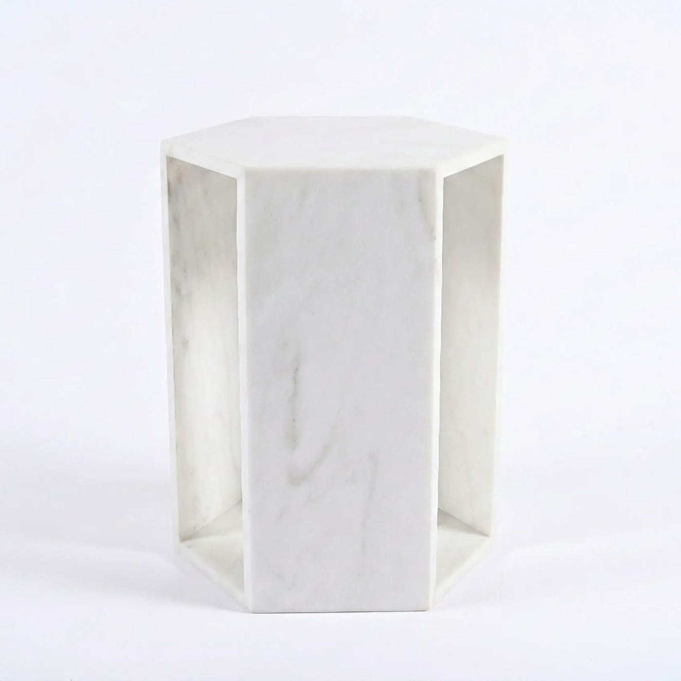 Modern Minimalist Hexagon Side Table by Unique Piece Furniture