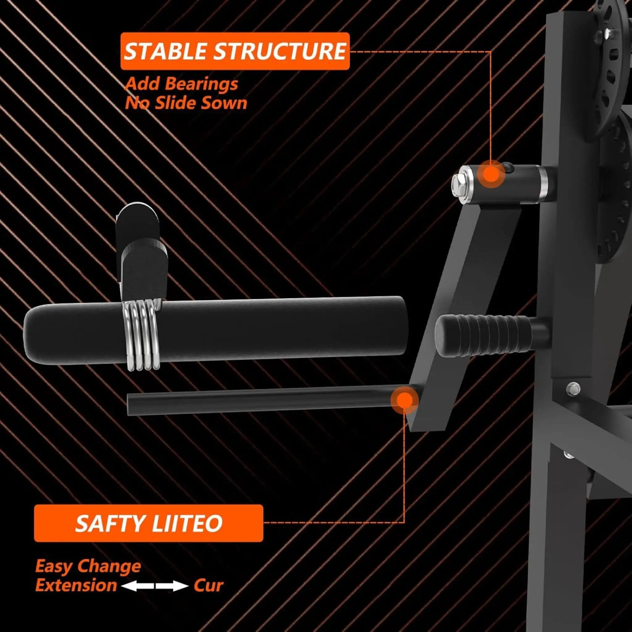 Rovix 550LBS Adjustable Lower Body Leg Extension And Curl Machine (SAK16390) by SAKSBY WHOLESALE
