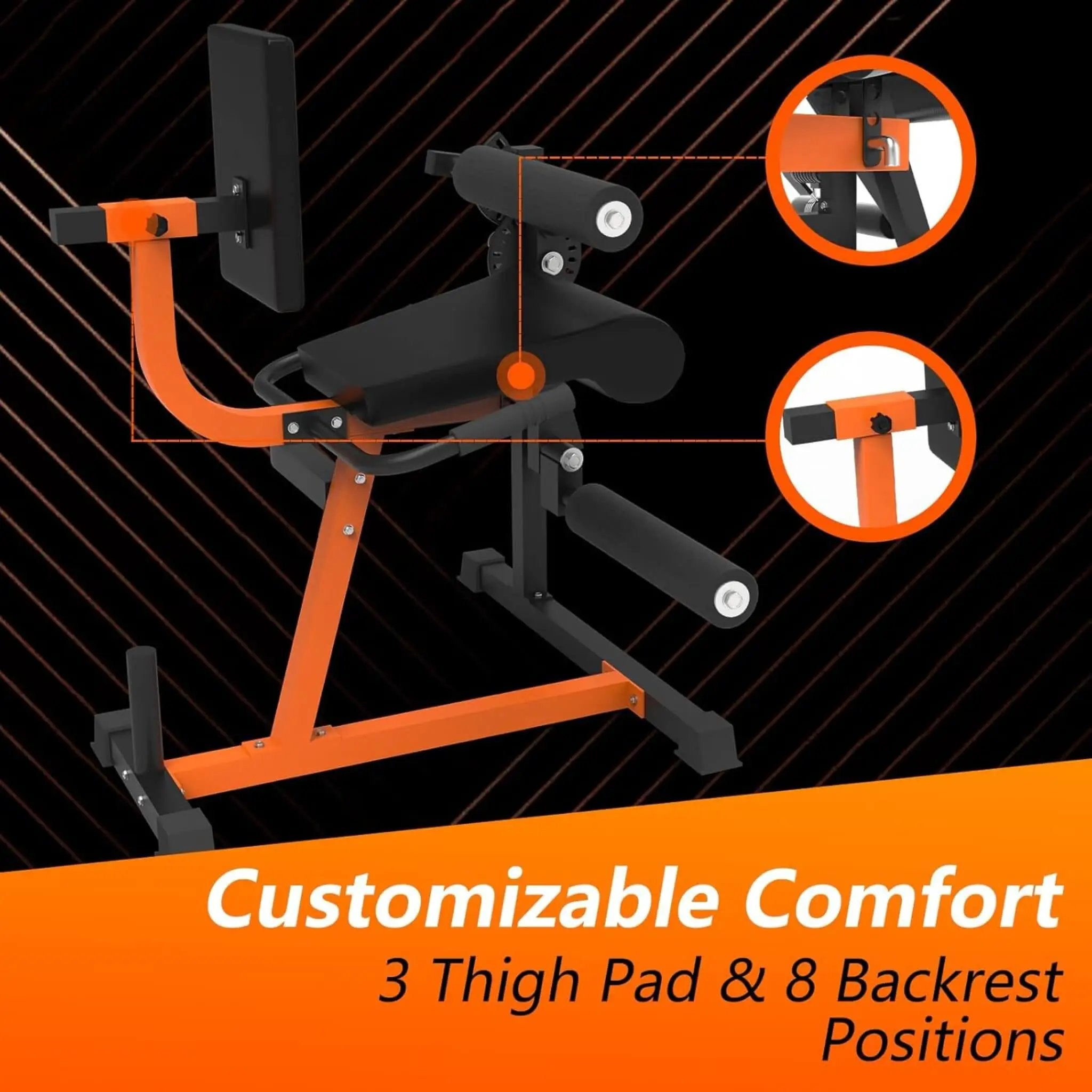 Rovix 550LBS Adjustable Lower Body Leg Extension And Curl Machine (SAK16390) by SAKSBY WHOLESALE