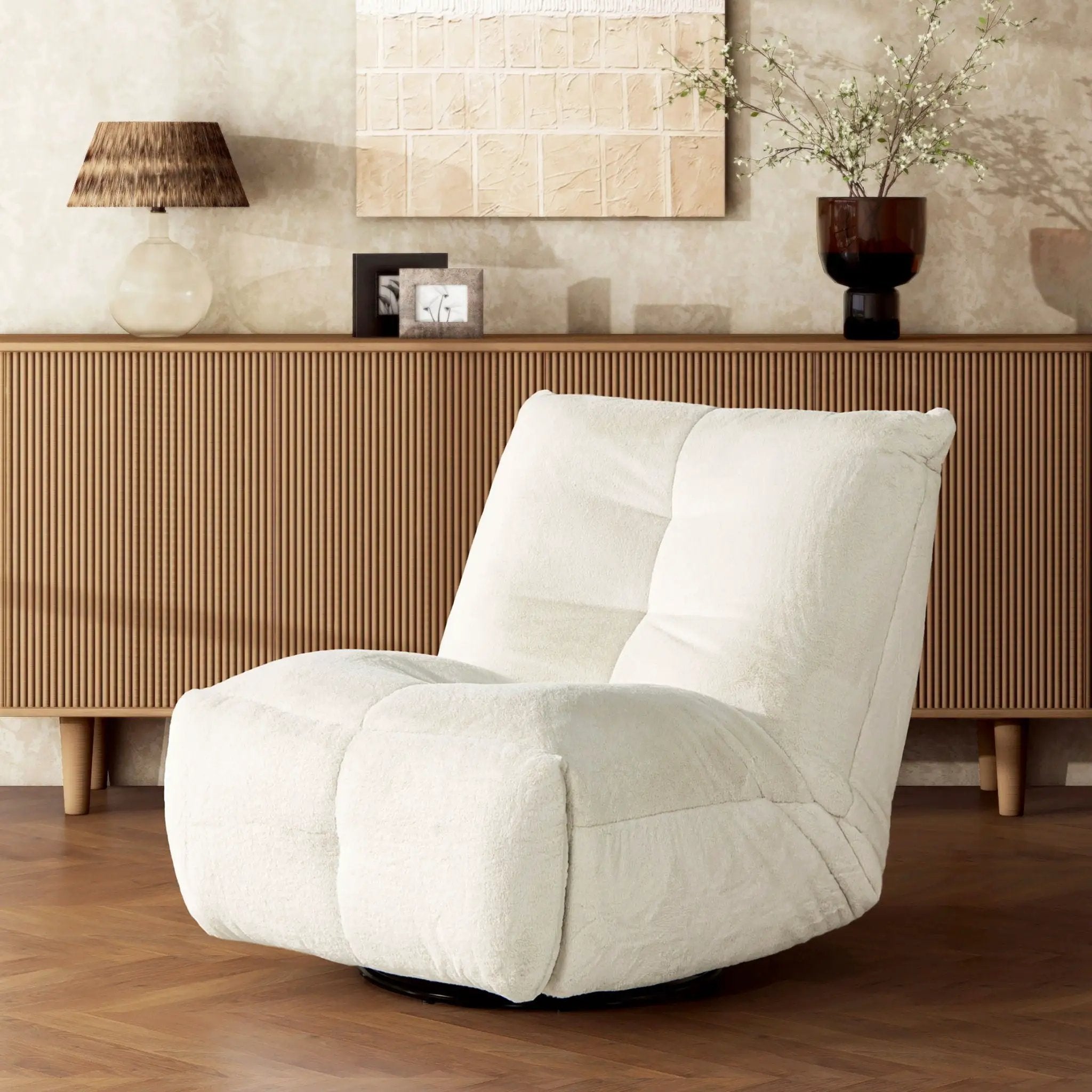 Rearden - Swivel Glider Manual Recliner Gaming Lounge Chair by HouseOfZazla