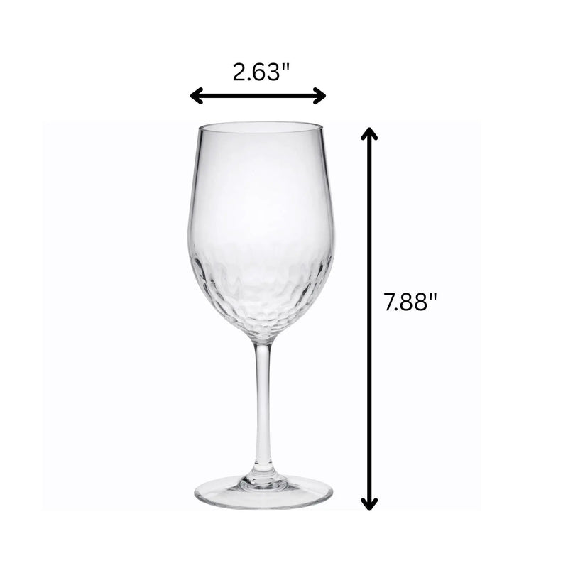 Tritan Hammer - Leadingware Unbreakable Design Plastic Wine Glasses (Set of 4), Bpa Free, 12Oz - Clear by HouseOfZazla