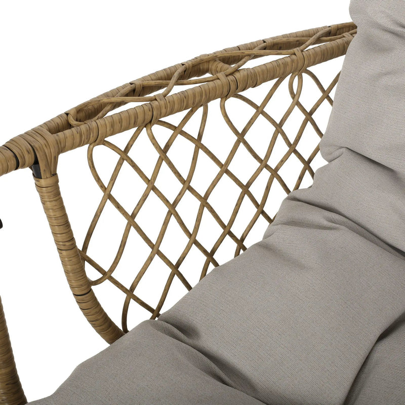 Malia Wicker Hanging Chair With Cushion by HouseOfZazla