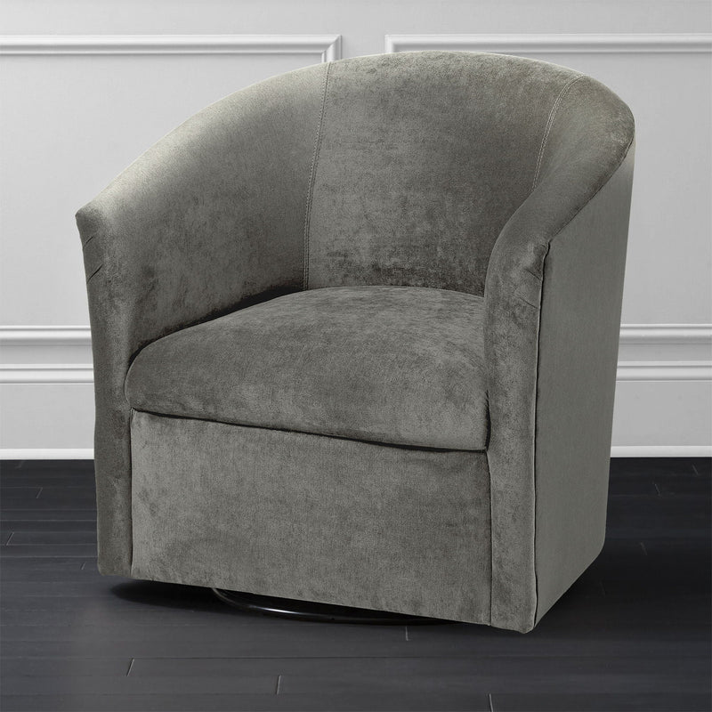 Eden - Swivel Chair With Upholstery And Hardwood Frame by HouseOfZazla
