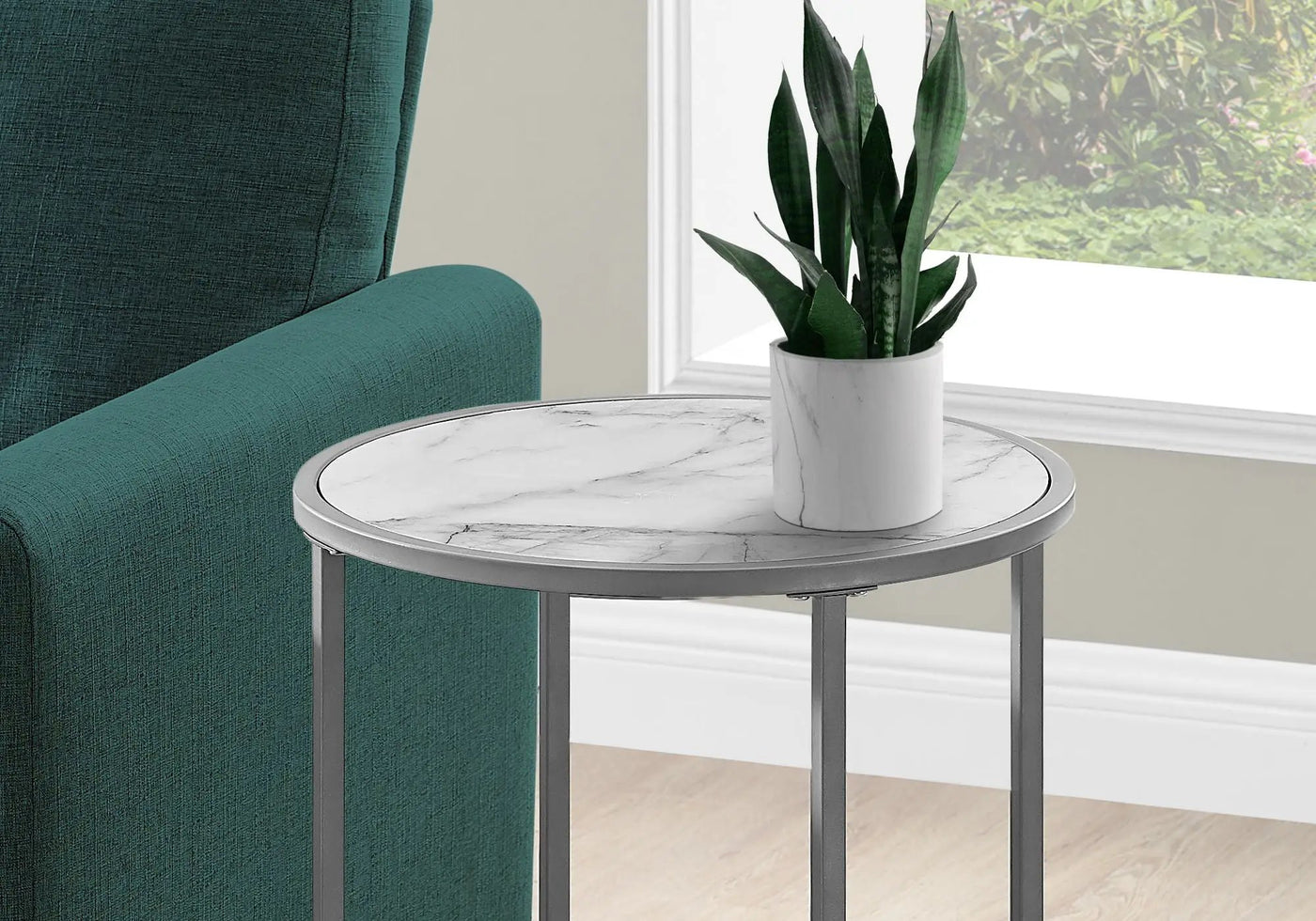 Round Accent Side Table, Contemporary & Modern by Unique Piece Furniture