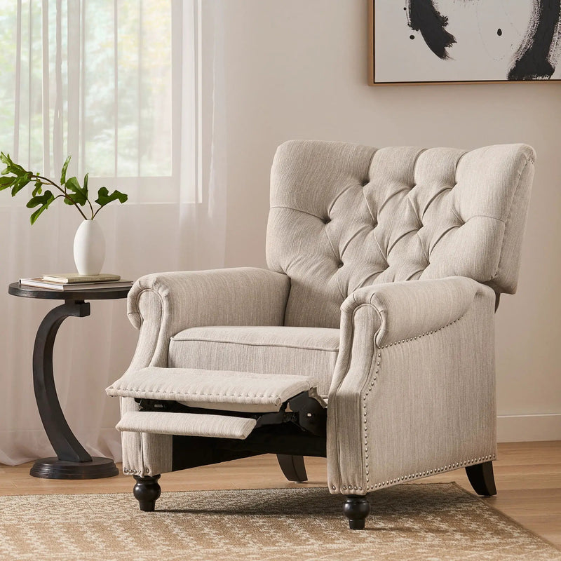 Welch - Contemporary Tufted Pushback Recliner by Unique Piece Furniture