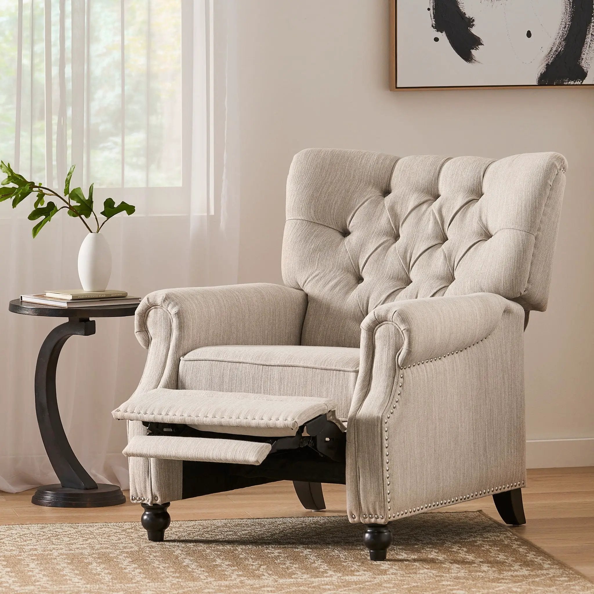 Welch - Contemporary Tufted Pushback Recliner by Unique Piece Furniture