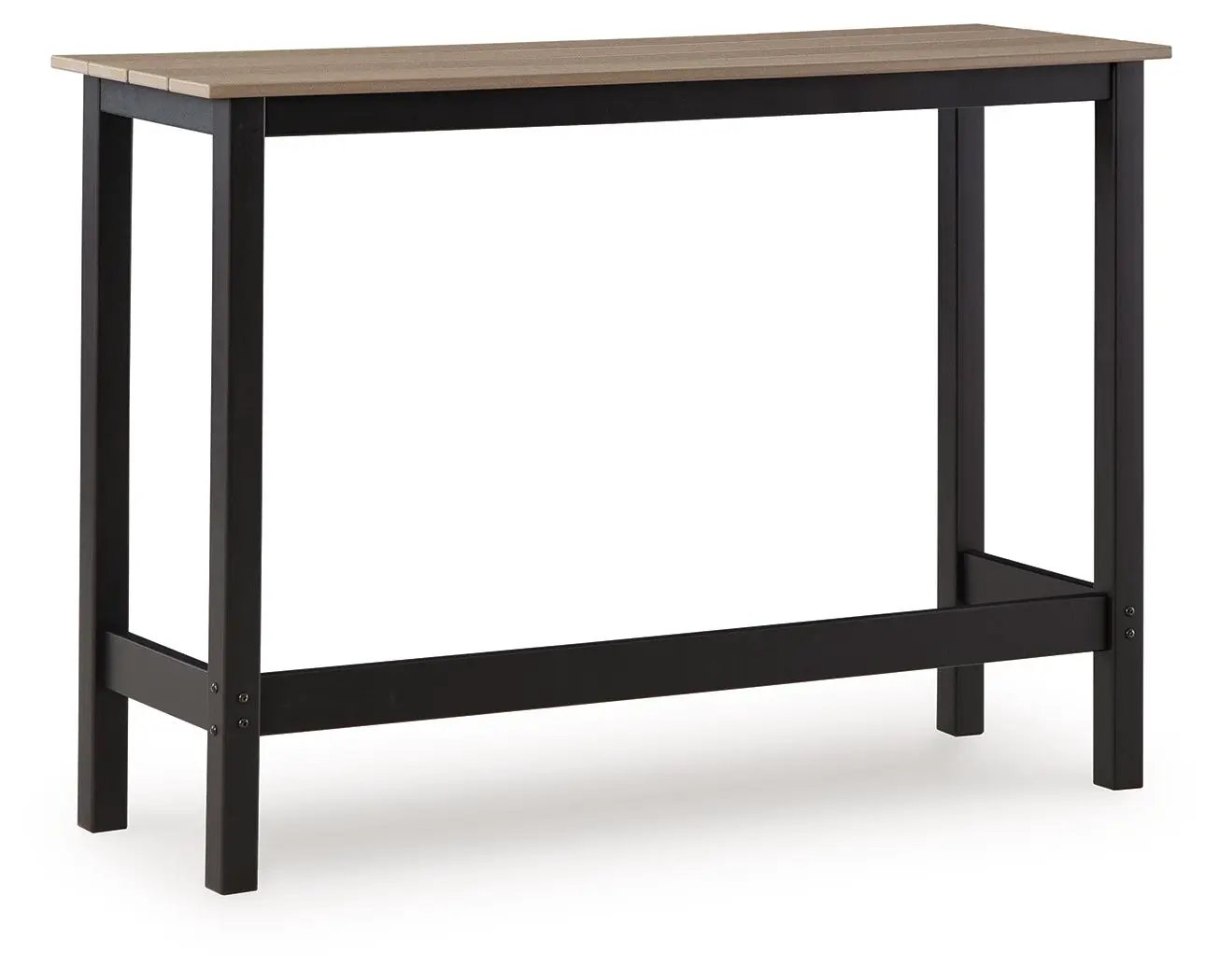 Shoreline Beach - Outdoor Counter Table And 2 Barstools (Set of 3) - Black / Beige by Unique Piece Furniture