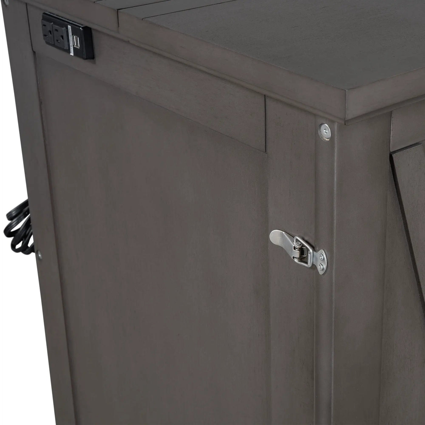 Murphy Bed Chest Cube Cabinet With Charging Station And Large Storage Drawer by HouseOfZazla