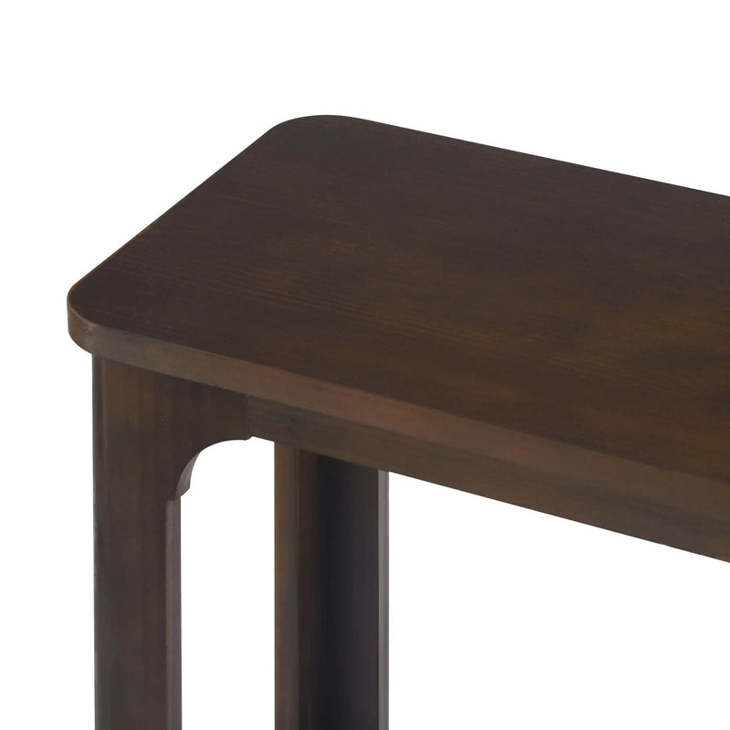Console Table With Open Arch Cutouts For Living Room Hallway - Espresso by HouseOfZazla