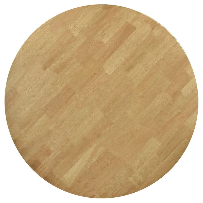 Elowen 5-piece Round Solid Wood Dining Set Light Walnut by Unique Piece Furniture