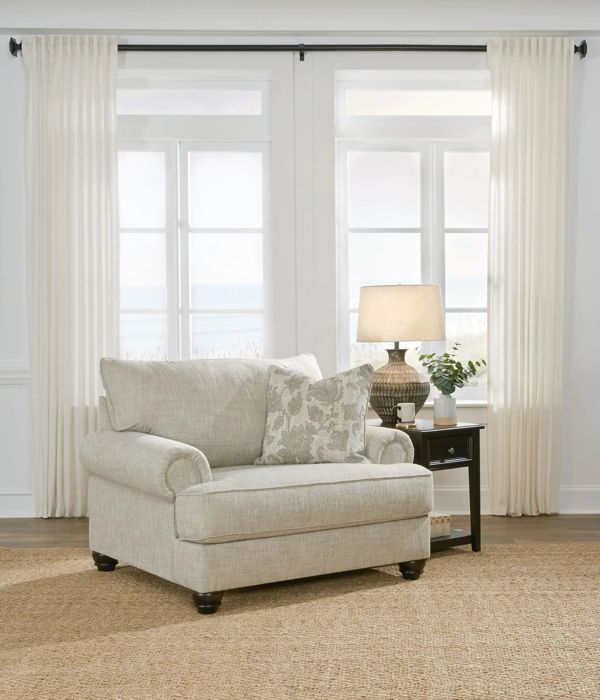 Asanti - Chair and a Half - Fog by Unique Piece Furniture