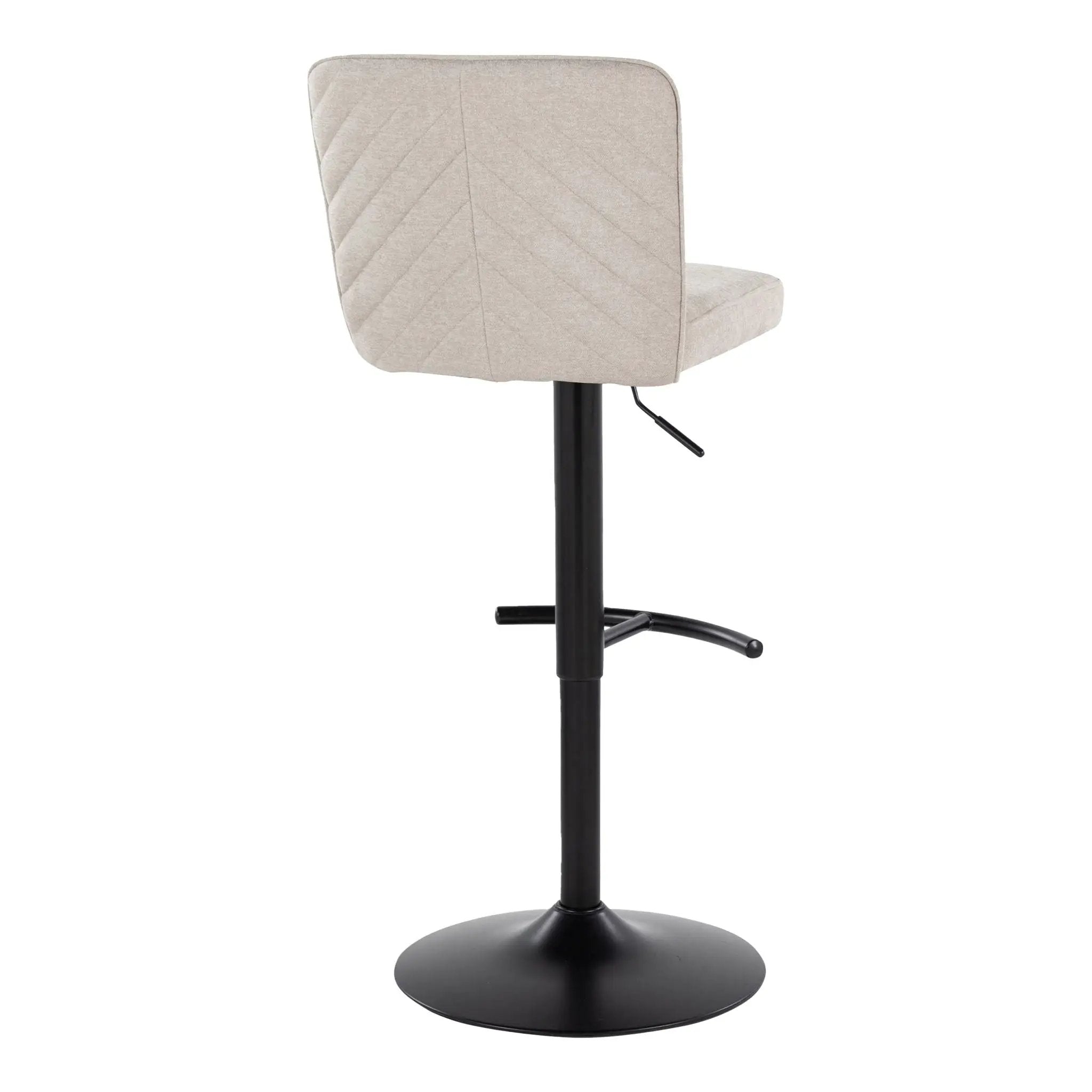 Henry - Contemporary Adjustable Barstool & Swivel With Rounded T Footrest (Set of 2) by Unique Piece Furniture