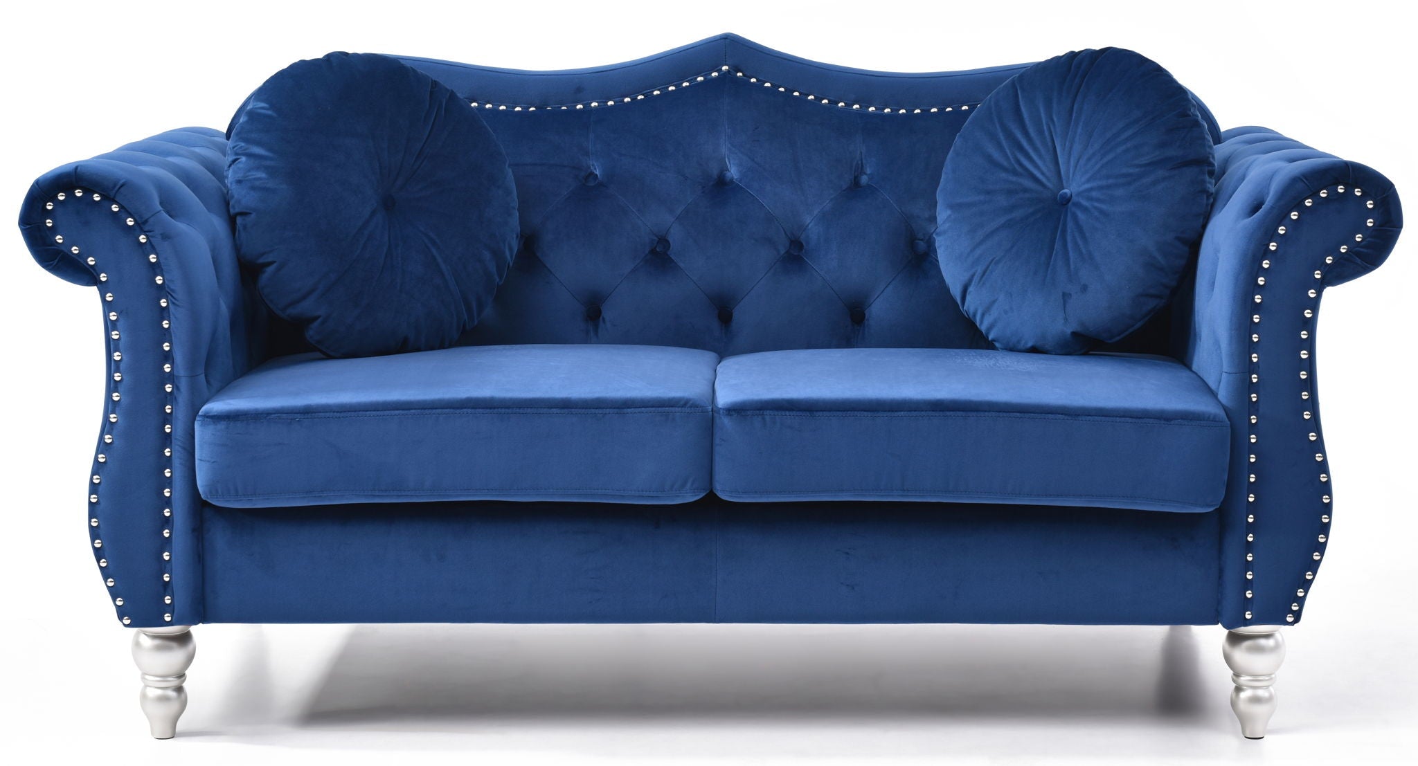 Stylish Flared Arm Loveseat by HouseOfZazla