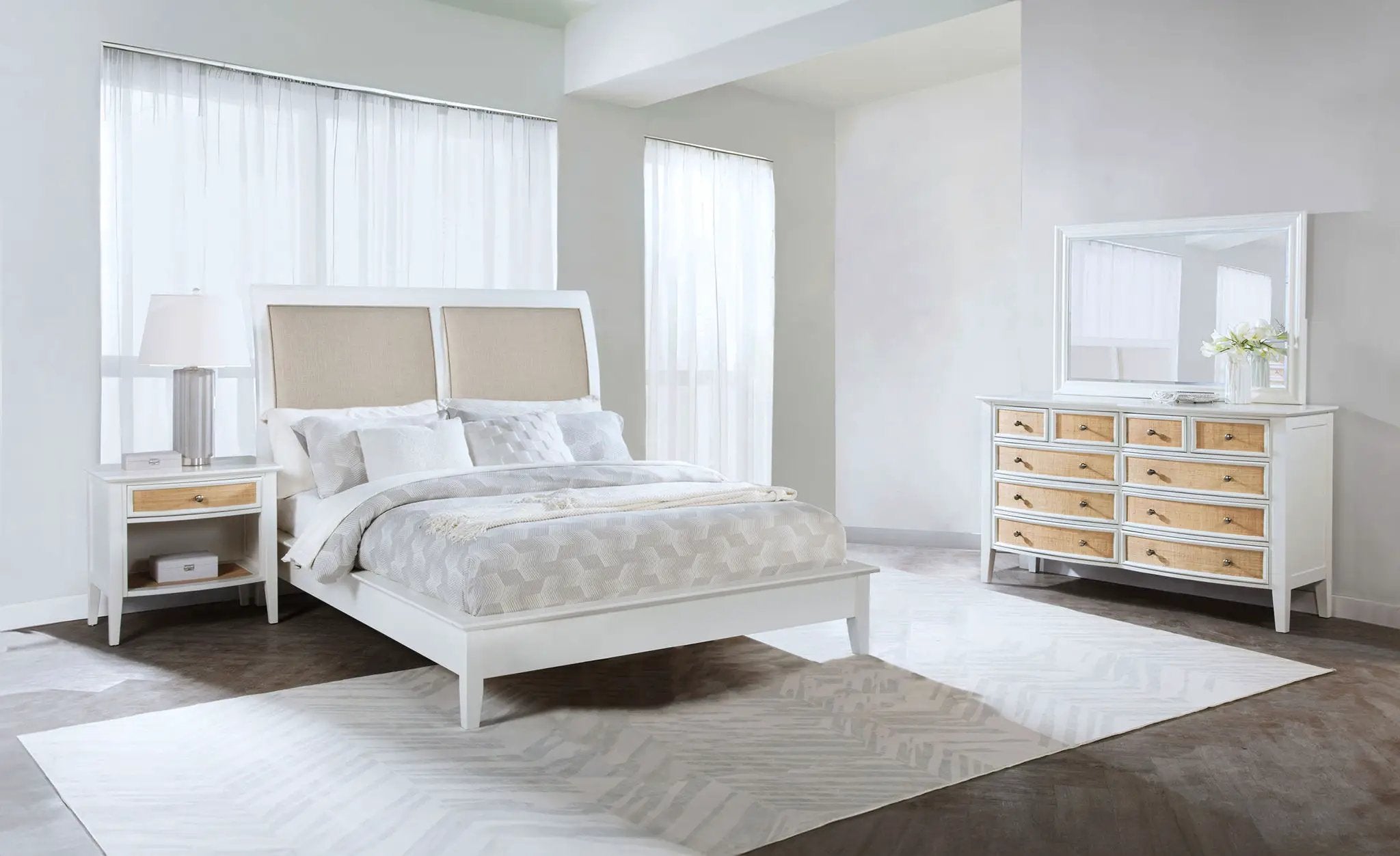 Bexhill 4-piece California King Bedroom Set White by Unique Piece Furniture