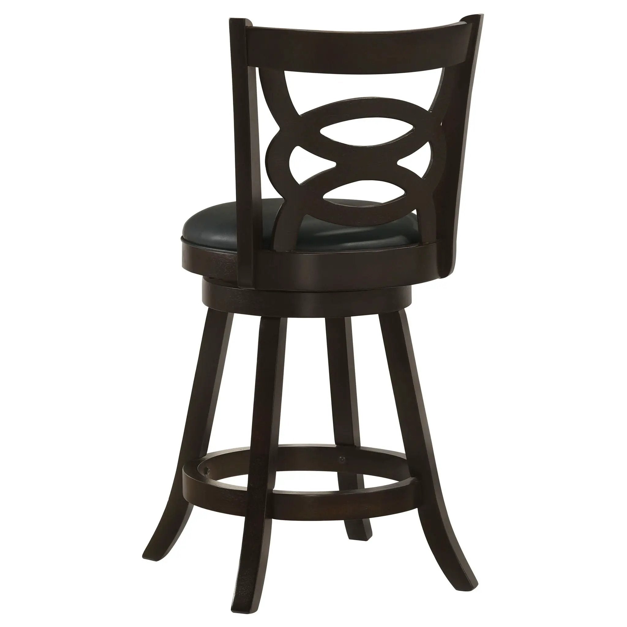 Calecita Wood Swivel Counter Stool Cappuccino (Set of 2) by Unique Piece Furniture