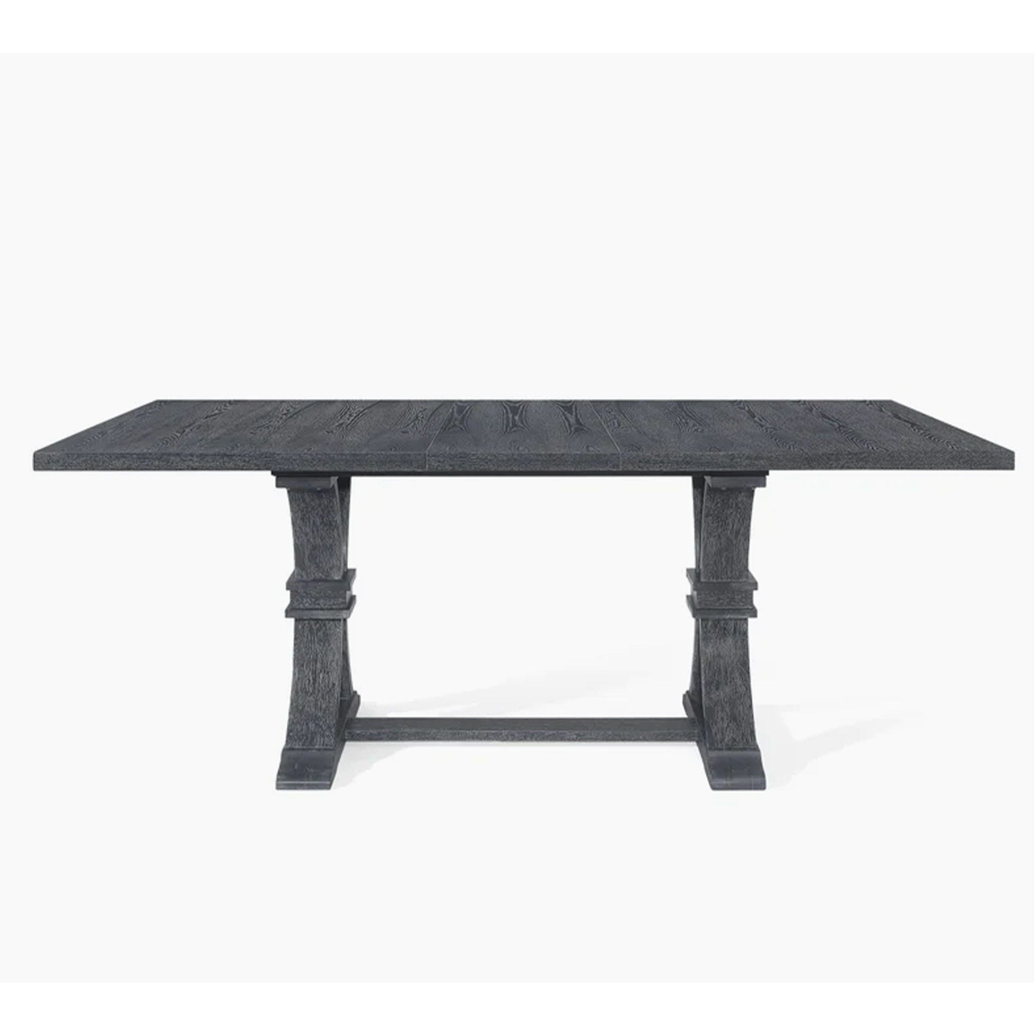 Devingo Extendable Dining Table Rustic Style - Gray by HouseOfZazla