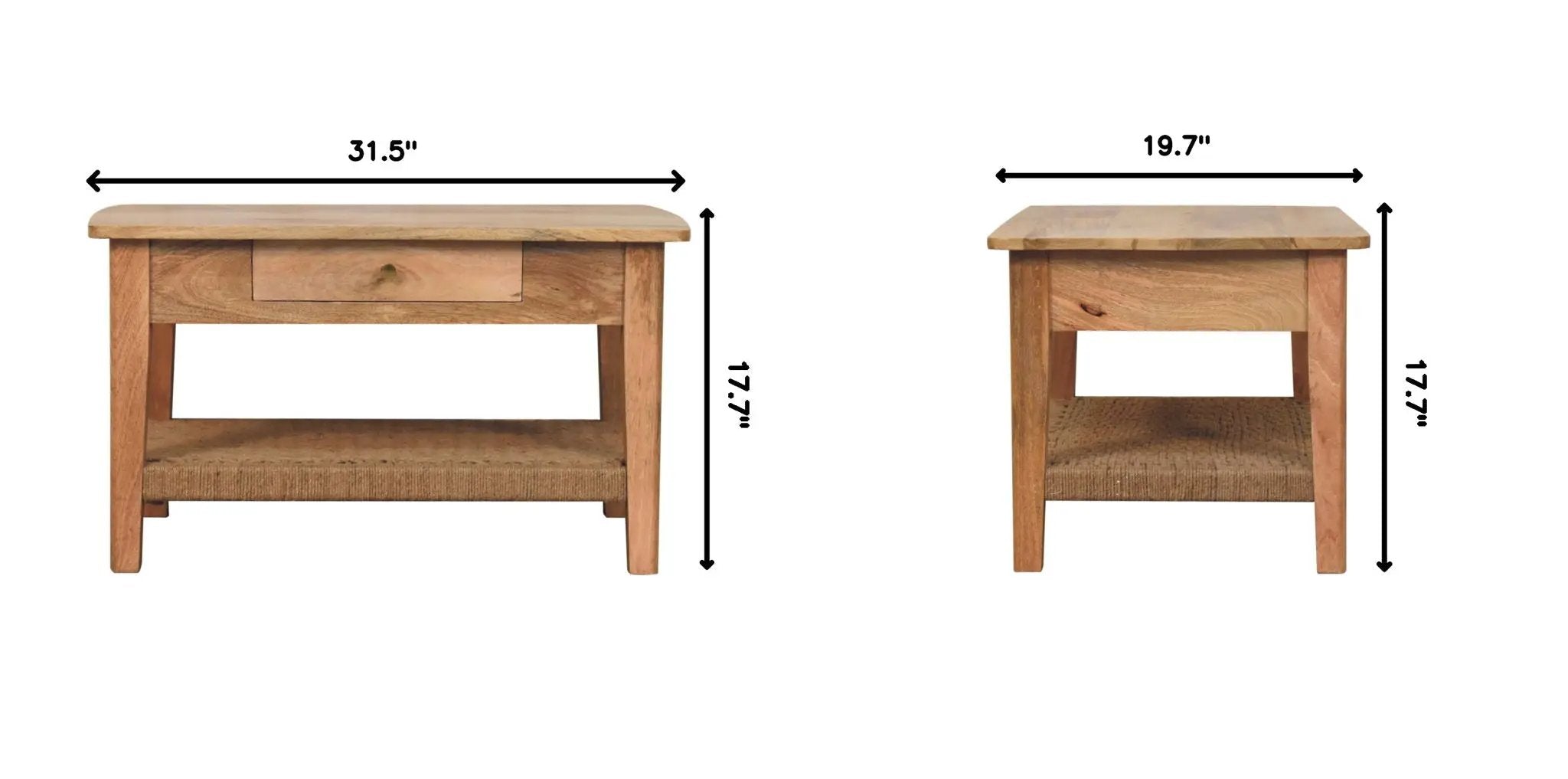 Rope 1 Drawer Table by HouseOfZazla