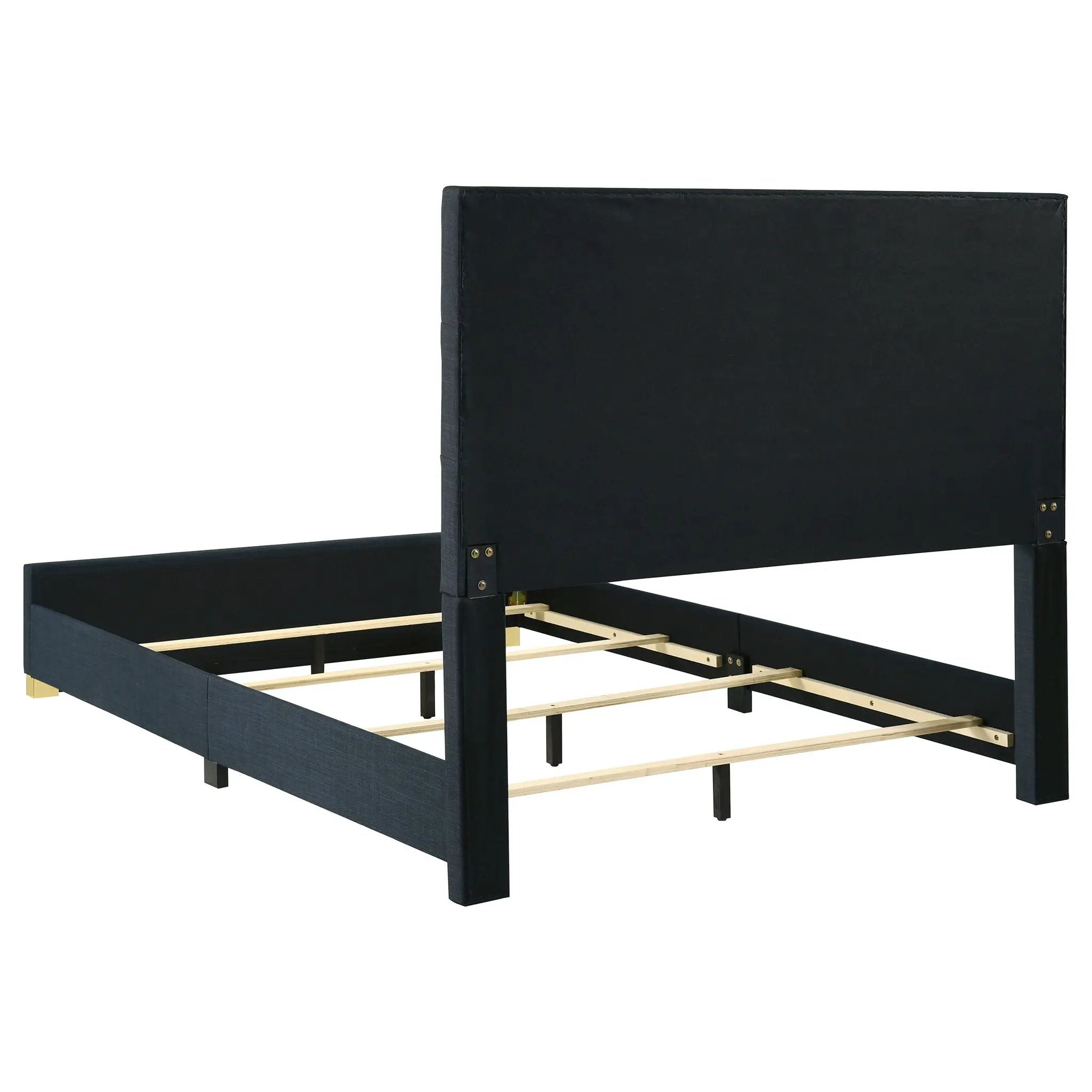 Ines 5-piece Queen Bedroom Set Navy and White High Gloss by Unique Piece Furniture