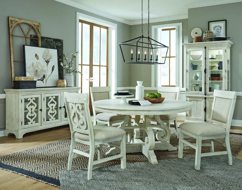 Bronwyn - Dining Side Chair With Upholstered Seat (Set of 2) - Alabaster by Unique Piece Furniture