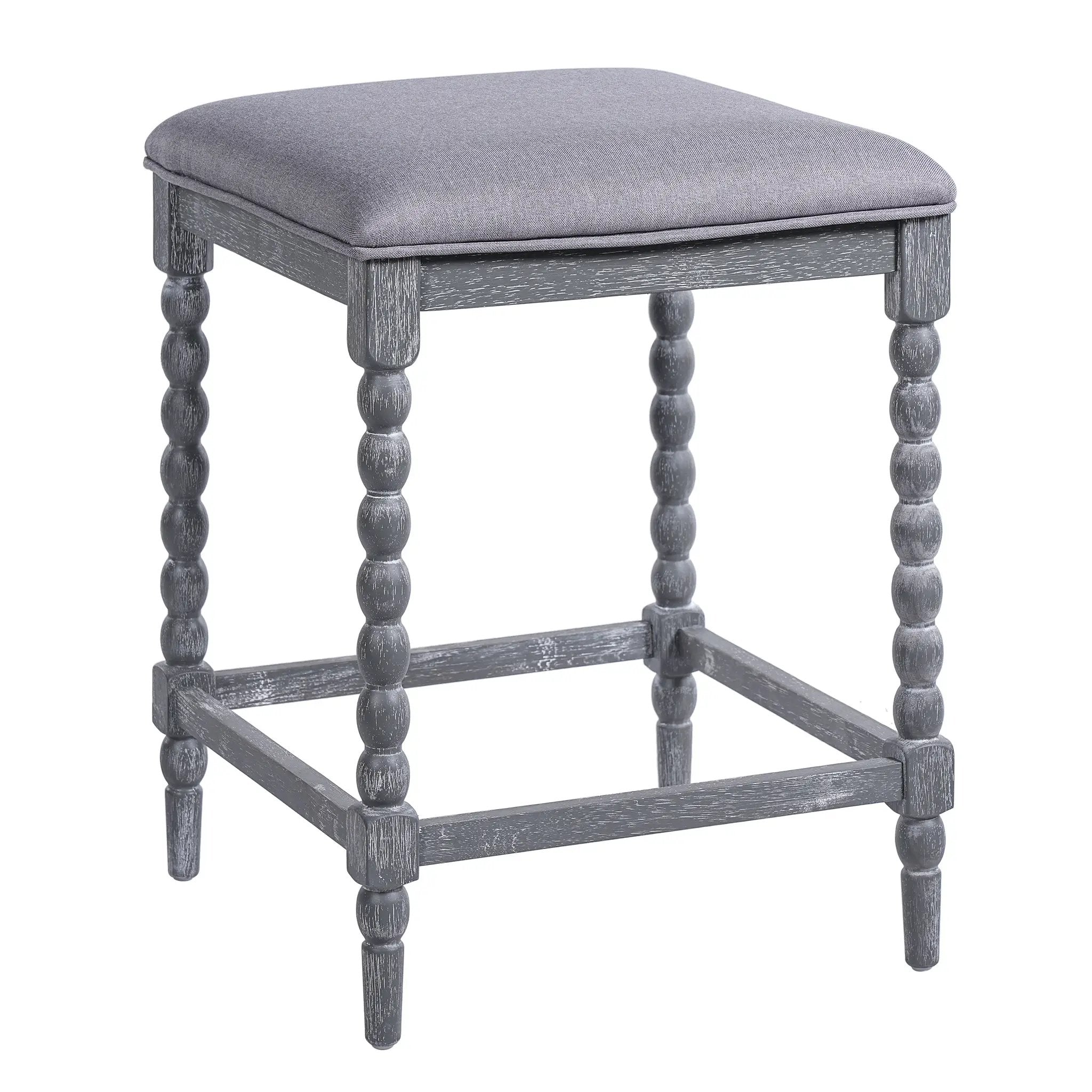 26" Counter Stools - Set of 2 with Upholstered Seat by HouseOfZazla