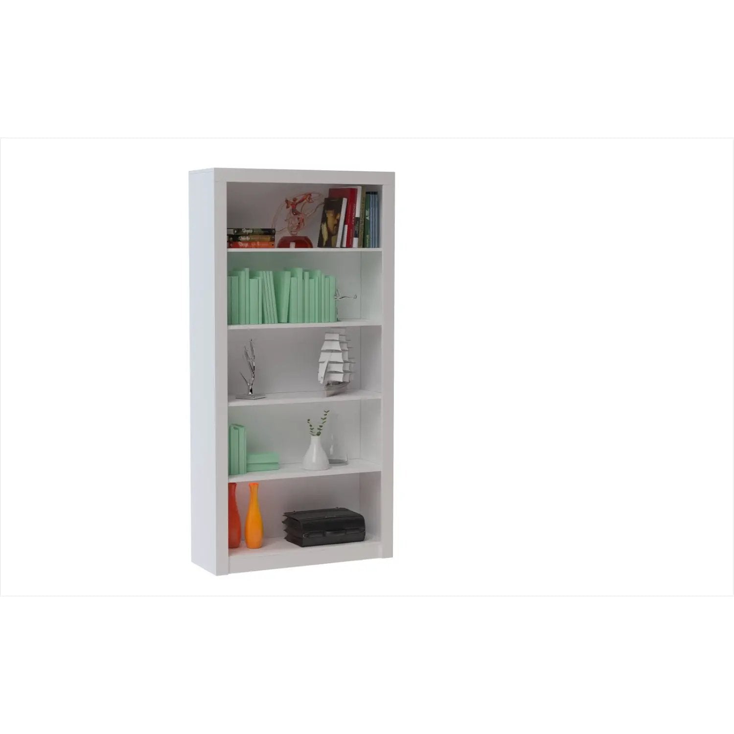 Olinda - Modern 5 Shelf Open Bookcase by HouseOfZazla