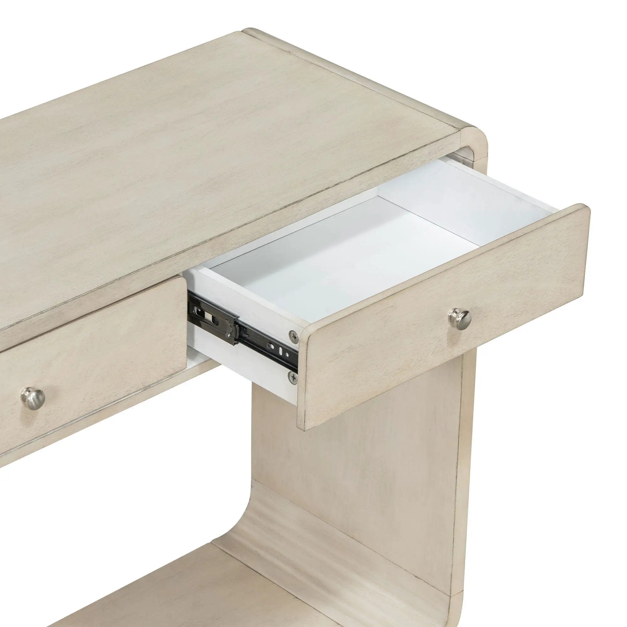 Console Table With 3 Drawers And Display Shelf by HouseOfZazla