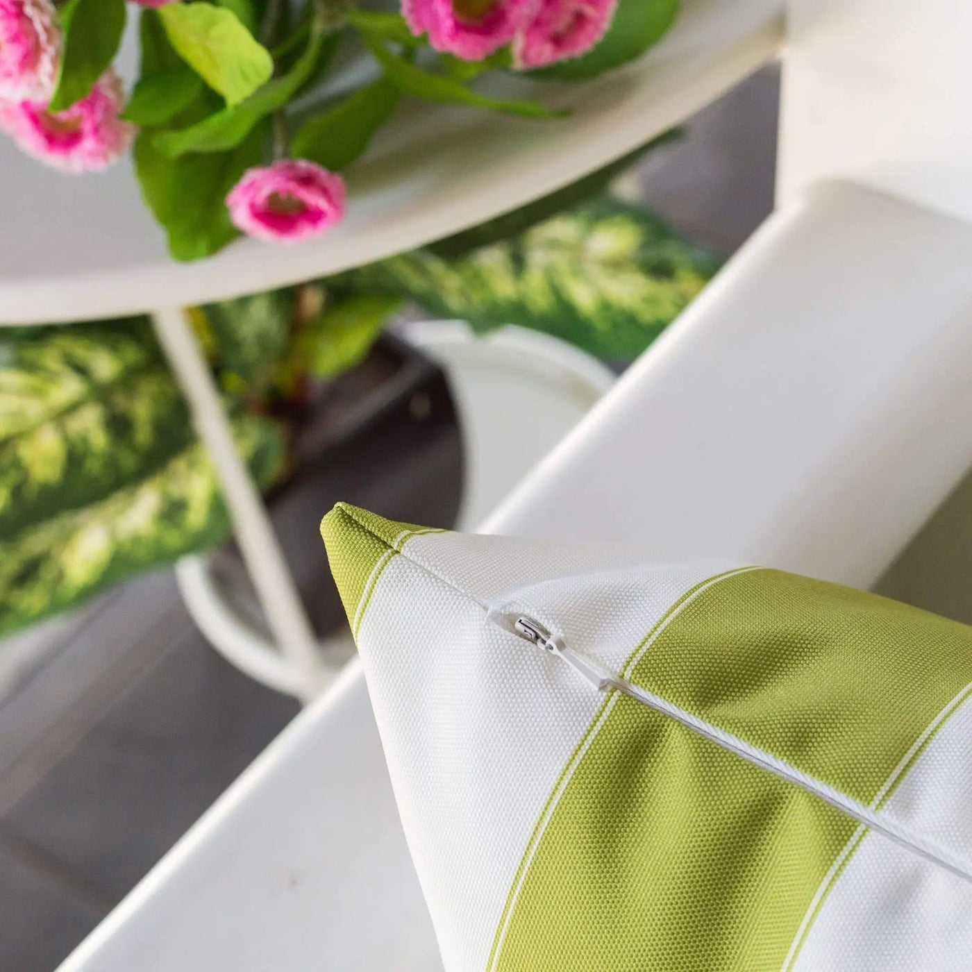 Horizon Stripe Pillow Outdoor & Indoor by Unique Piece Furniture