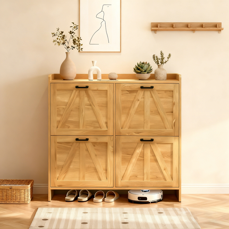 Farmhouse Style Shoe Cabinet by HouseOfZazla