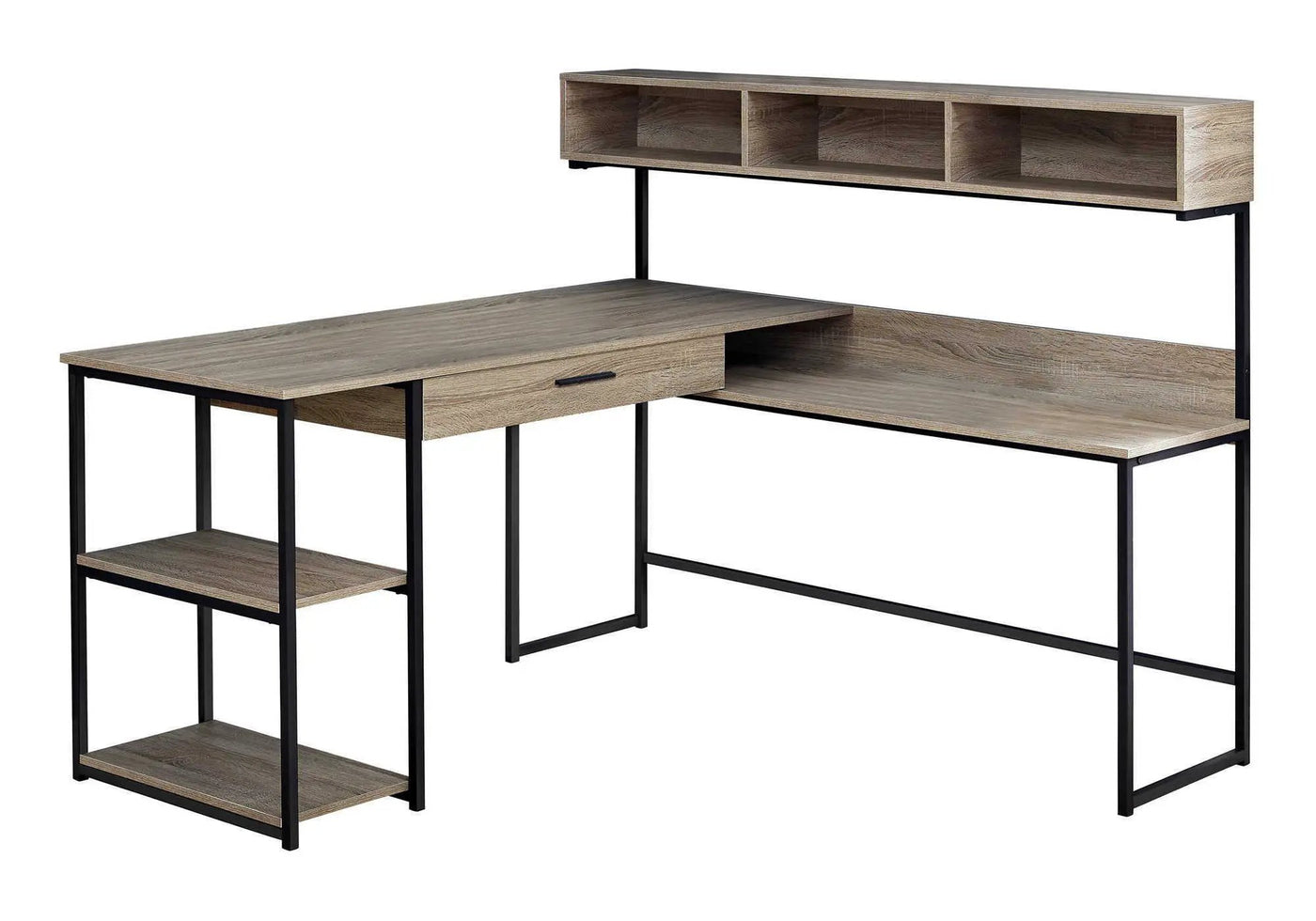 L-Shaped Corner Computer Desk with Storage Drawers by HouseOfZazla