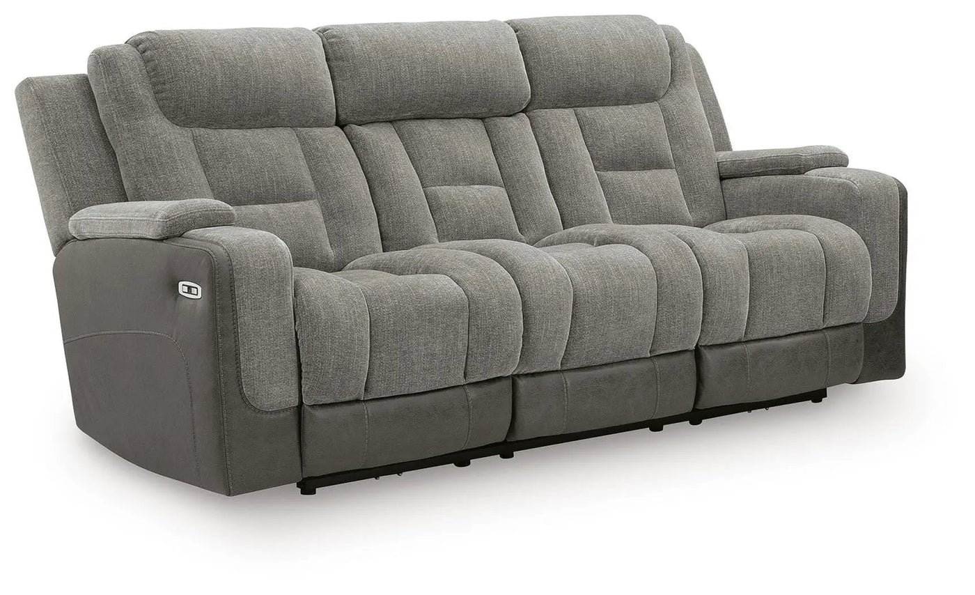 Mixed Motion - Power Reclining Sofa With Adjustable Headrest by Unique Piece Furniture