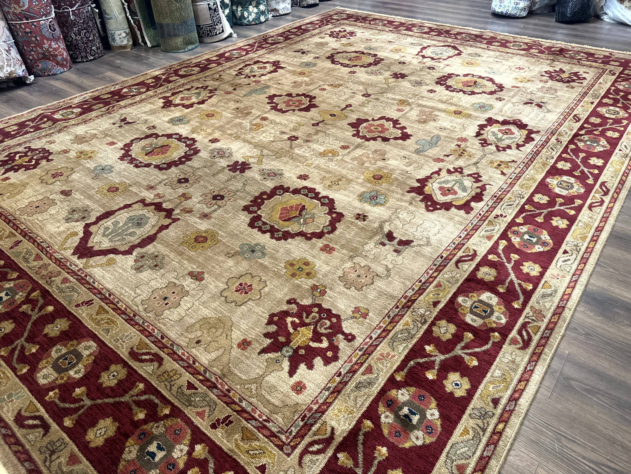 Karastan Rug 10x14, Antique Legends Oushak 2200-203, Vintage, Wool Pile by Jewel Rugs