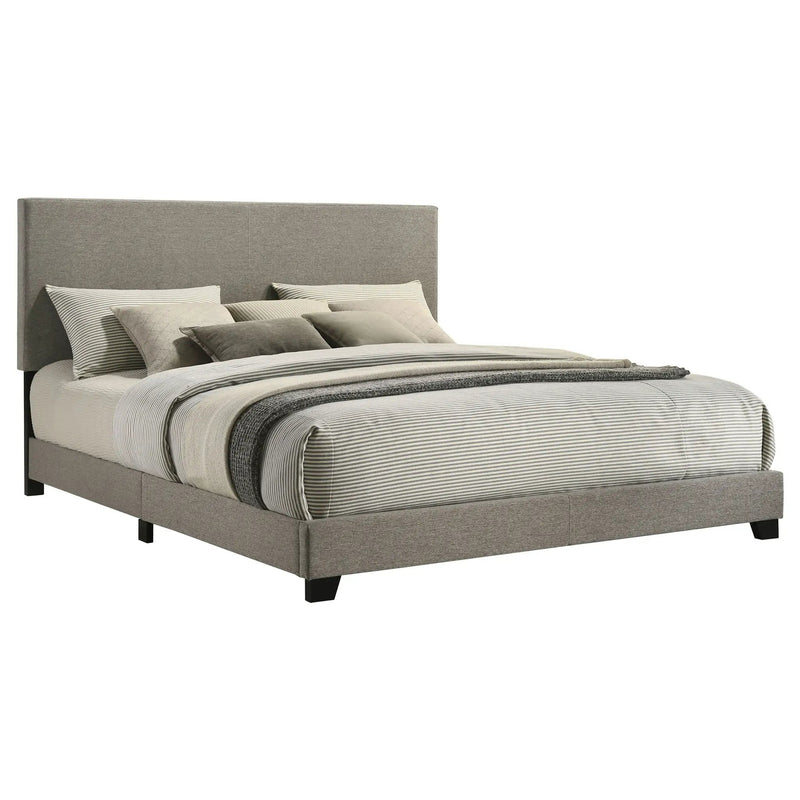Dorian Fabric Upholstered California King Panel Bed Taupe by Unique Piece Furniture