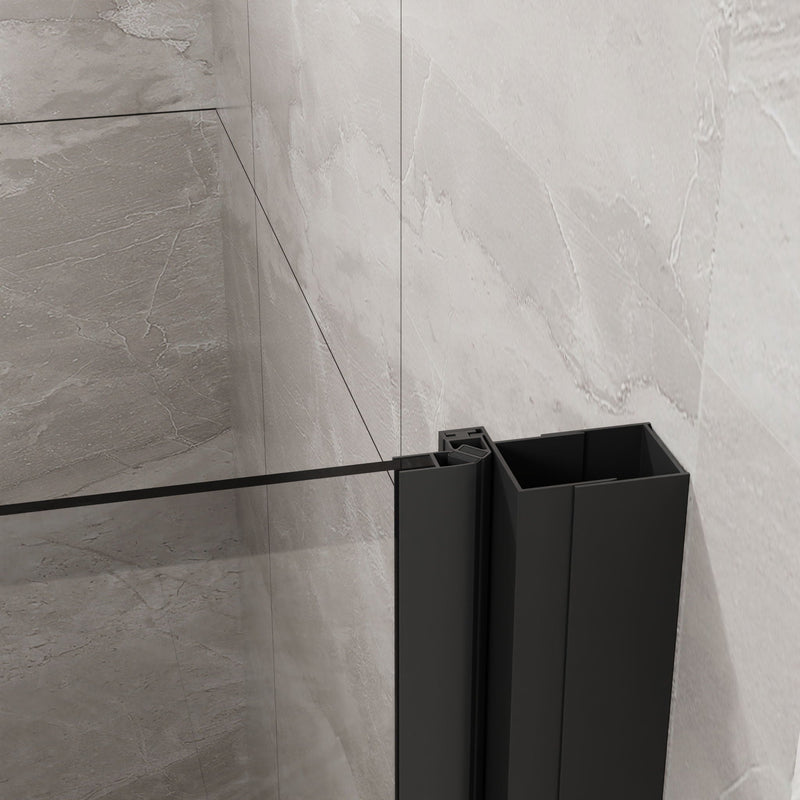 Pivot Shower Door, Tempered Glass, Semi Frameless by HouseOfZazla