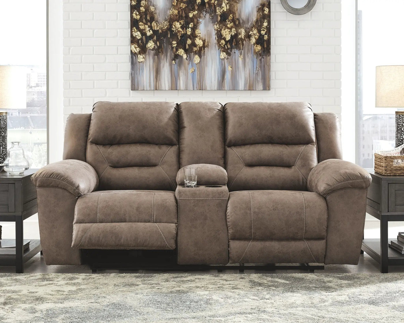 Stoneland - Reclining Loveseat by Unique Piece Furniture