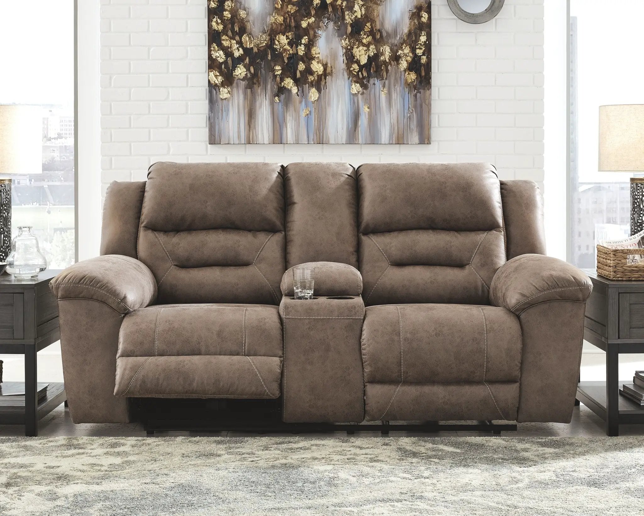 Stoneland - Power Reclining Loveseat by Unique Piece Furniture