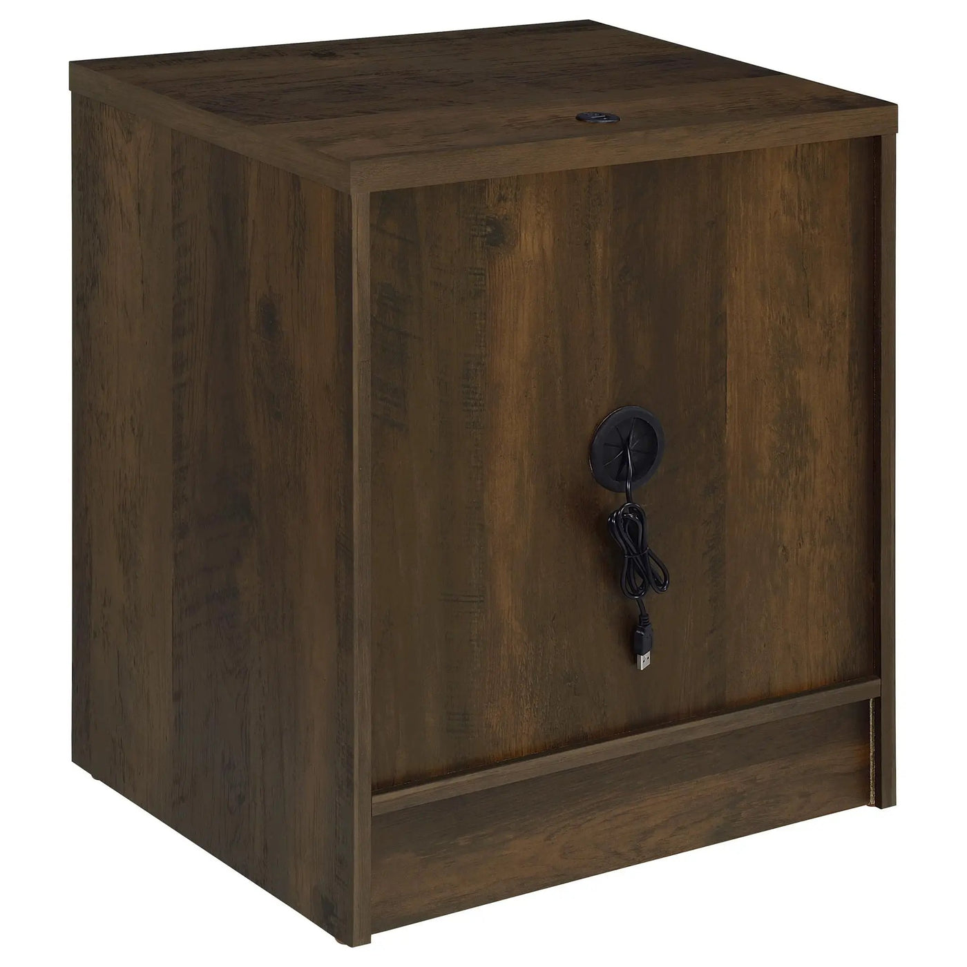 Geary - 2 Drawer Nightstand With LED Lights And USB Charging Ports by HouseOfZazla