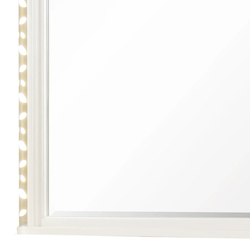 Cinderella - Bedroom Mirror With LED Frame Lighting (Dresser Not Included) - Beige by HouseOfZazla