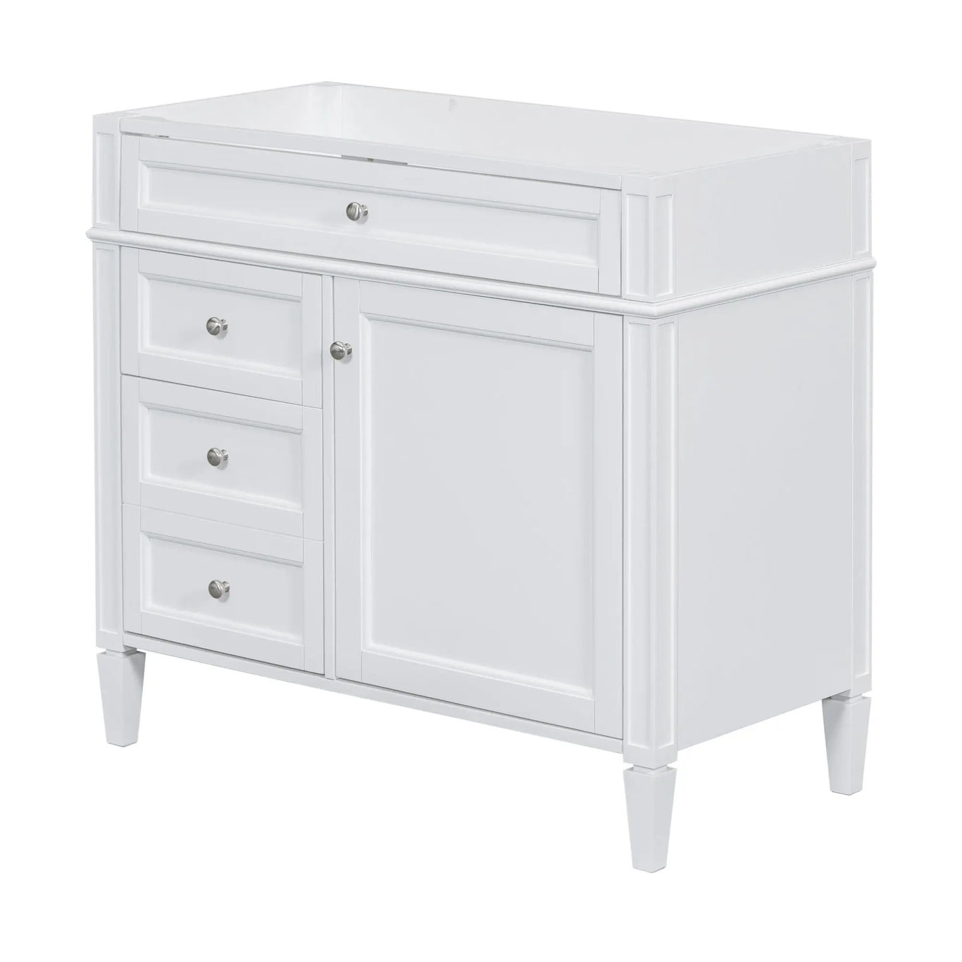 Bathroom Vanity With 2 Drawers and Tip-Out Storage Cabinet by HouseOfZazla