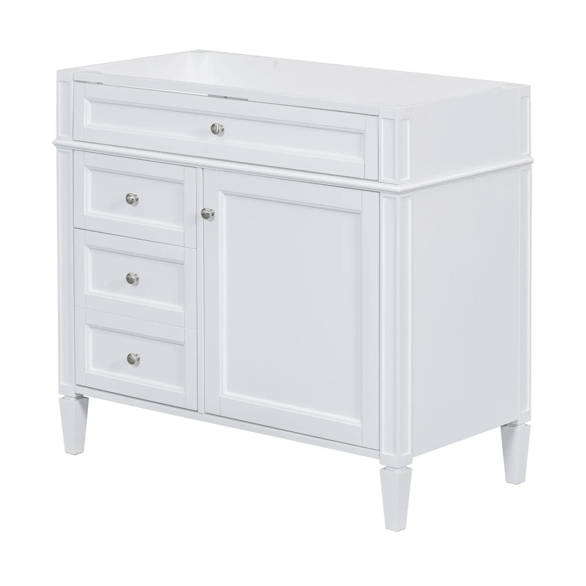 Bathroom Vanity With 2 Drawers and Tip-Out Storage Cabinet by HouseOfZazla