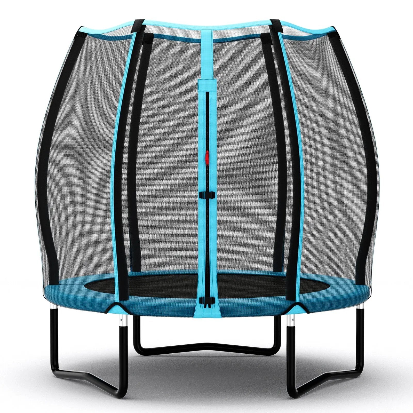 55 Inch Trampoline for Kids Toddler Mini Trampoline with Safety Enclosure Net-Blue by DirectDeals