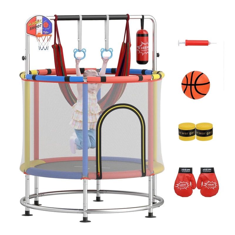 55" Kids Trampoline Gift for for 3-6 Years Old Boys and Girls by DirectDeals